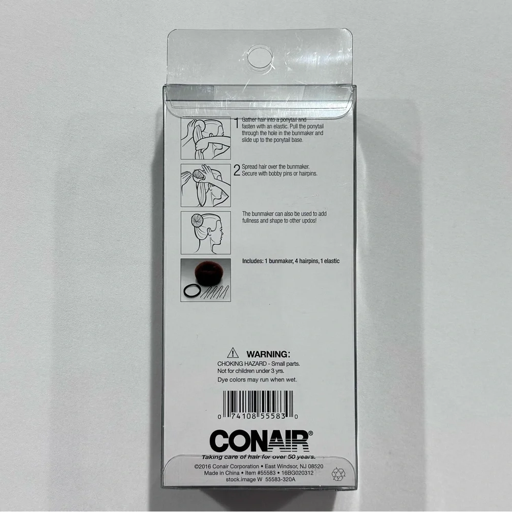 Conair 6pc Hair Bun Maker Brown